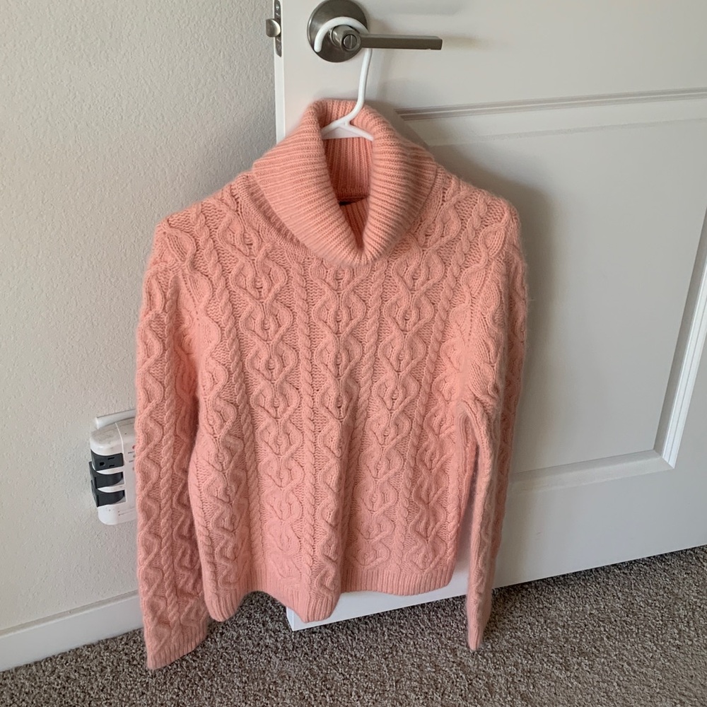 Salmon Peach Super Soft lamb wool sweater XL - Picture 9 of 10